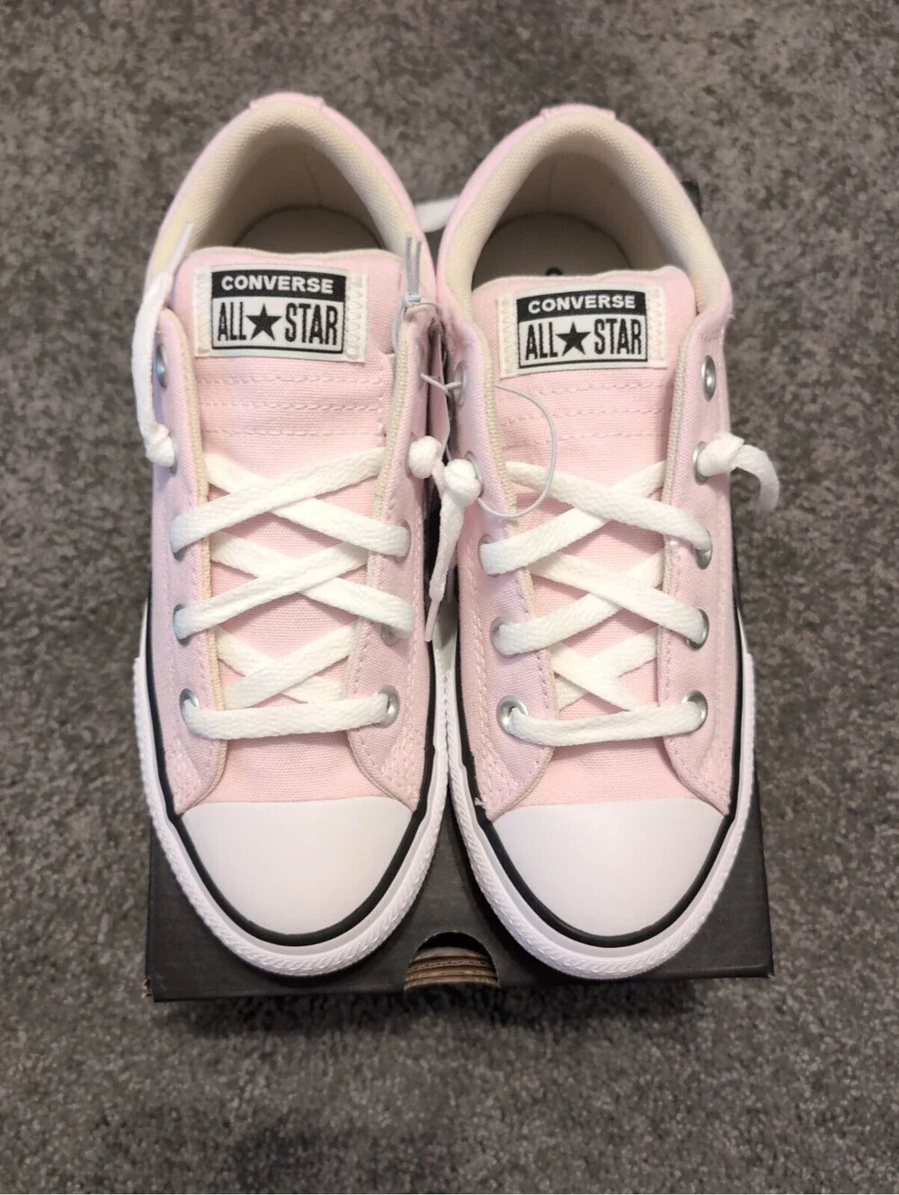 Converse Kids' Lace Up Street Ox Low Sneakers - Light Pink 3 New